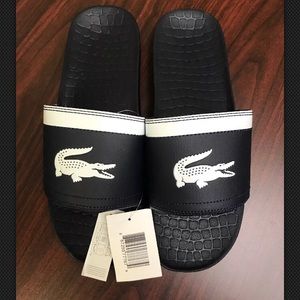 Brand New Lacoste Frasier Slides Blue Size 10